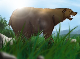 File:Grizzly bear Colored.jpg