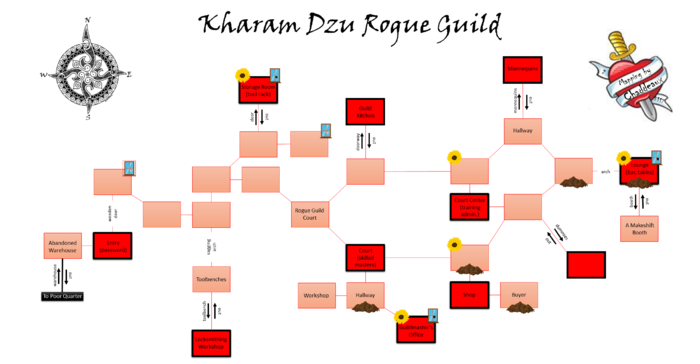Kharam Dzu Rogue Guild Map