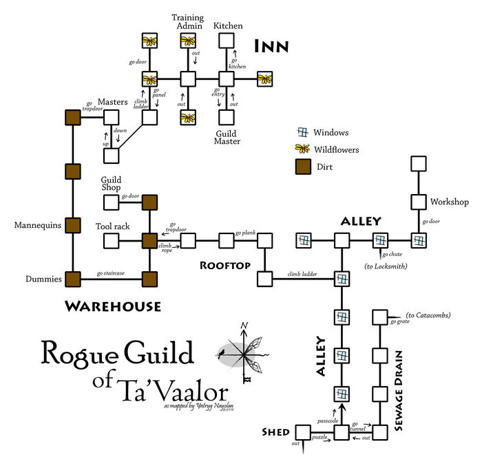 Ta'Vaalor Rogue Guild Map