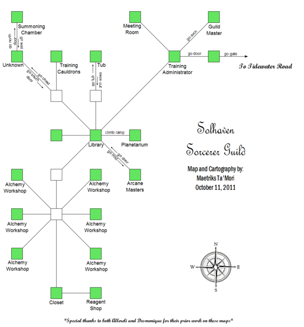 Solhaven Sorcerer Guild Map