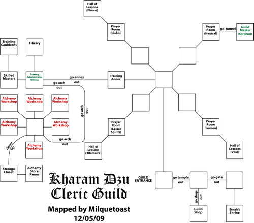 Kharam Dzu Cleric Guild Map
