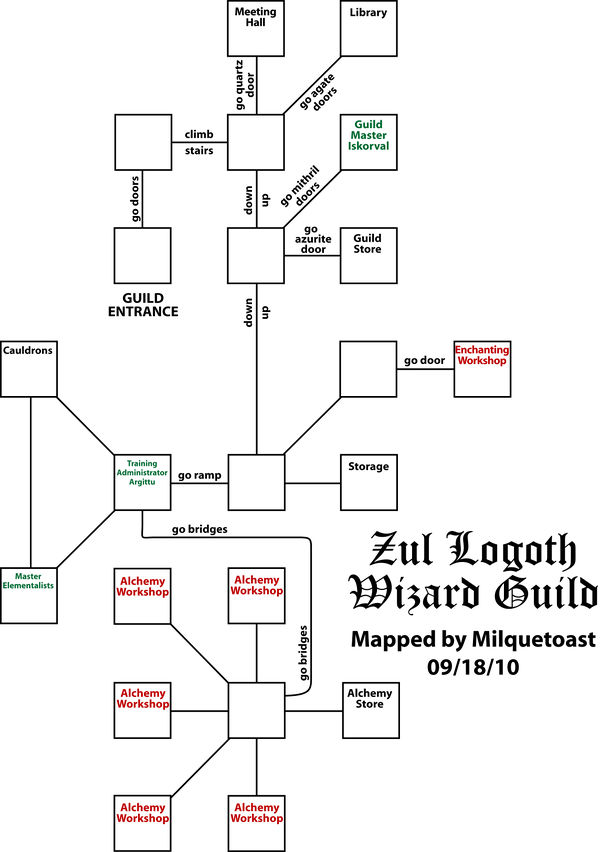 Zul Logoth Wizard Guild Map