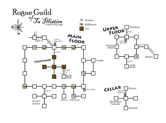 Ta'Illistim Rogue Guild Map
