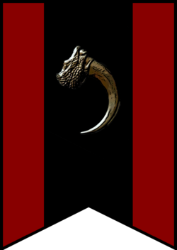 The flag of the Gilded Talon Consortium, designed and rendered by the Gilded Talon Consortium.