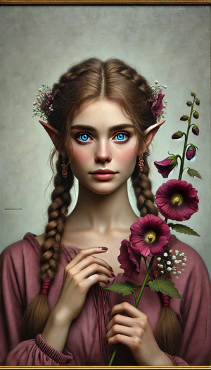 This is an AI-Generated portrait of Aliraswaen created by GM Thandiwe utilizing prompts in ChatGPT's Dall-e program.