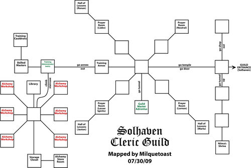Solhaven Cleric Guild Map