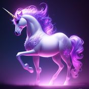 Lady Amalthea, Kialeigh's Unicorn - (Made with PICART AI Art Application)