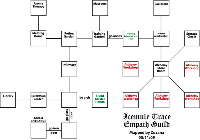 Icemule Trace Empath Guild Map