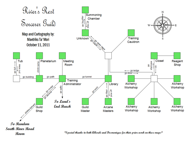 River's Rest Sorcerer Guild Map